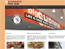 Tablet Screenshot of bigshrimpsfishgrill.com